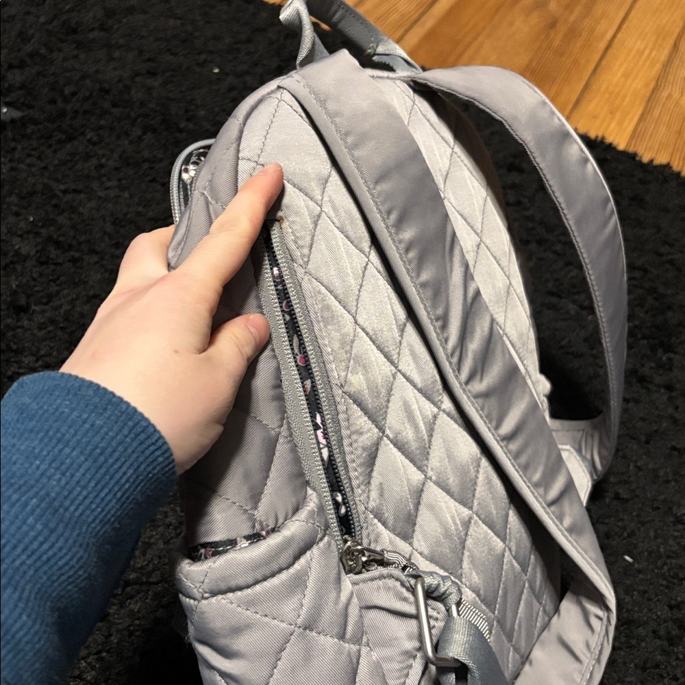 Vera Bradley Small Gray Mini Performance Twill Wa… - image 3